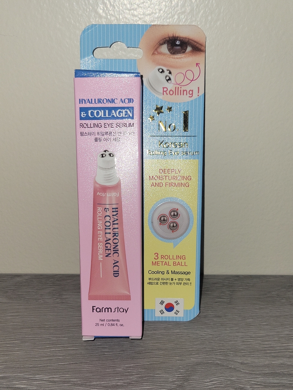 Hyaluronic Acid & Collagen Rolling Eye Serum - Pink